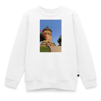 WASSERTURM MANNHEIM - Kinder Premium Organic Sweatshirt - Weiß - Vorne - AI Model Kid Male (0cm)