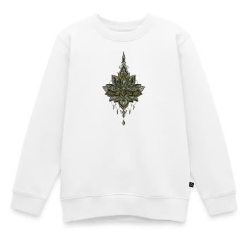 Schöne und geheimnisvolle Lotusblumen. - Kinder Premium Organic Sweatshirt - Weiß - Vorne - AI Model Kid Male (0cm)