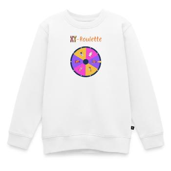 XY-Roulette - Kinder Premium Organic Sweatshirt - Weiß - Vorne - AI Model Kid Male (0cm)
