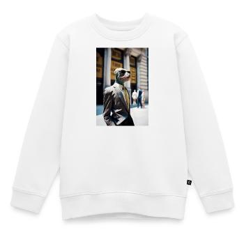 Anthropomorphic 05 - Sweat Premium enfant bio - blanc - Devant - AI Model Kid Male (0cm)
