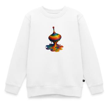 Gyroscope de fusion - Sweat Premium enfant bio - blanc - Devant - AI Model Kid Male (0cm)