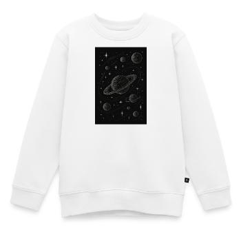 Raum - Kinder Premium Organic Sweatshirt - Weiß - Vorne - AI Model Kid Male (0cm)