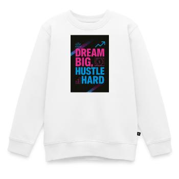 JensJensen - Kinder Premium Organic Sweatshirt - Weiß - Vorne - AI Model Kid Male (0cm)