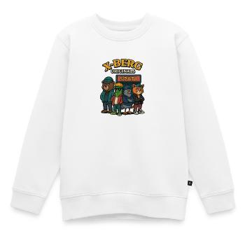 Kreuzberg Berlin Originals Ours Concombre Colombe Chat - Sweat Premium enfant bio - blanc - Devant - AI Model Kid Male (0cm)
