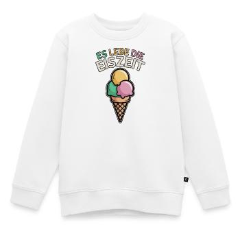 Es lebe die Eiszeit - eiscreme - Kinder Premium Organic Sweatshirt - Weiß - Vorne - AI Model Kid Male (0cm)