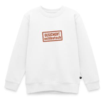 Sécurisé pour l’Allemagne de l’Est - Sweat Premium enfant bio - blanc - Devant - AI Model Kid Male (0cm)