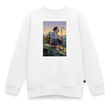 Uralte humanoide Schnecke - Kinder Premium Organic Sweatshirt - Weiß - Vorne - AI Model Kid Male (0cm)