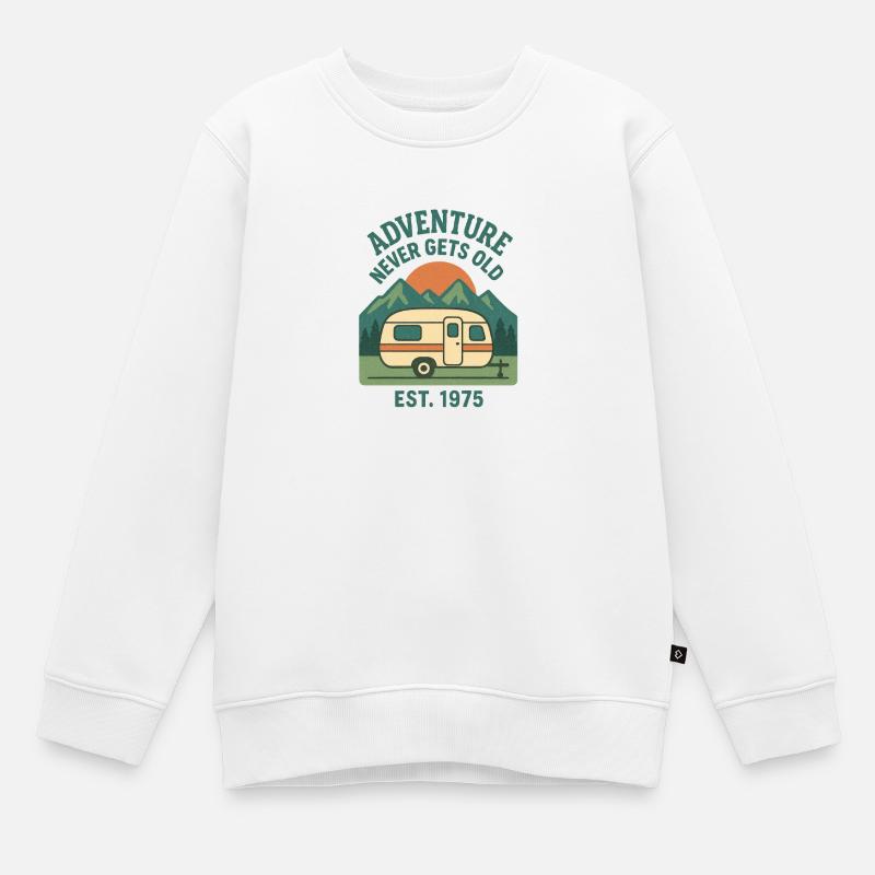 aventure - Sweat Premium enfant bio - blanc