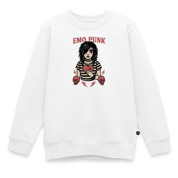 Emo Punk Herzschmerz Illustration - Kinder Premium Organic Sweatshirt - Weiß - Vorne - AI Model Kid Male (0cm)