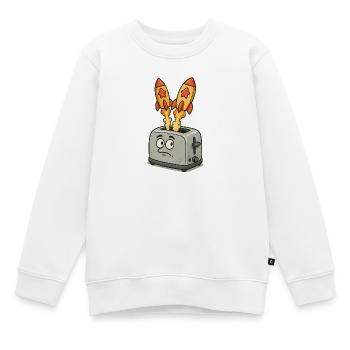 Des fusées spatiales dans le grille-pain - Sweat Premium enfant bio - blanc - Devant - AI Model Kid Male (0cm)