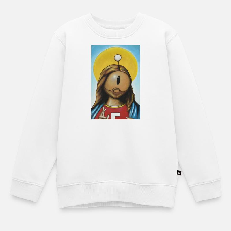 botsus - Sweat Premium enfant bio - blanc