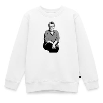 Graustufen Porträt Mama 1996 - Kinder Premium Organic Sweatshirt - Weiß - Vorne - AI Model Kid Male (0cm)