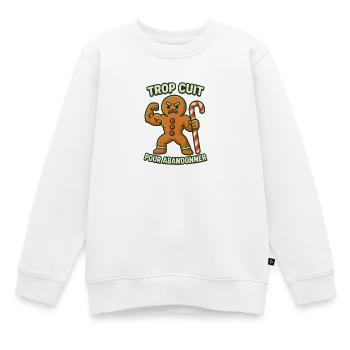 Gingig, muskulös, übergart - Kinder Premium Organic Sweatshirt - Weiß - Vorne - AI Model Kid Male (0cm)