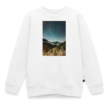 Die Milchstraße oberhalb der Agrafa-Berge - Kinder Premium Organic Sweatshirt - Weiß - Vorne - AI Model Kid Male (0cm)