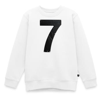 Conception des sept scrapy - Sweat Premium enfant bio - blanc - Devant - AI Model Kid Male (0cm)