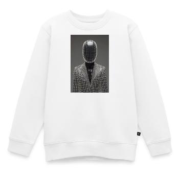 Dotgrid LED-Anzug - Kinder Premium Organic Sweatshirt - Weiß - Vorne - AI Model Kid Male (0cm)