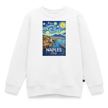 Neapel, Italien. - Kinder Premium Organic Sweatshirt - Weiß - Vorne - AI Model Kid Male (0cm)