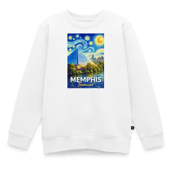 Memphis, Tennessee - Sweat Premium enfant bio - blanc - Devant - AI Model Kid Male (0cm)
