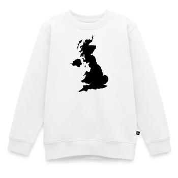 england - Kinder Premium Organic Sweatshirt - Weiß - Vorne - AI Model Kid Male (0cm)