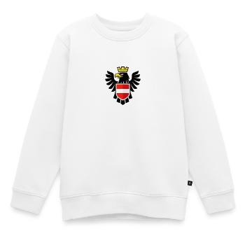 AUSTRIA Identy - Kinder Premium Organic Sweatshirt - Weiß - Vorne - AI Model Kid Male (0cm)