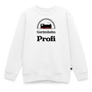 Gartenbahn Profi Dampflok - Kinder Premium Organic Sweatshirt - Weiß - Vorne - AI Model Kid Male (0cm)