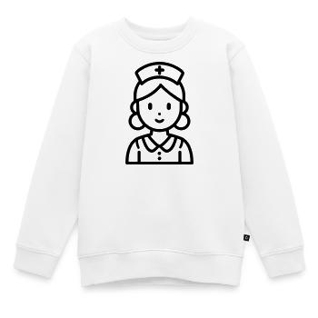 Krankenschwester - Kinder Premium Organic Sweatshirt - Weiß - Vorne - AI Model Kid Male (0cm)