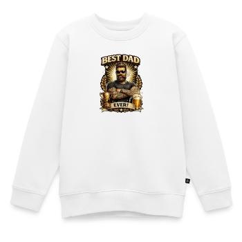Bester Papa aller Zeiten - Kinder Premium Organic Sweatshirt - Weiß - Vorne - AI Model Kid Male (0cm)