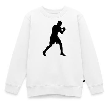 Boxer - Kinder Premium Organic Sweatshirt - Weiß - Vorne - AI Model Kid Male (0cm)
