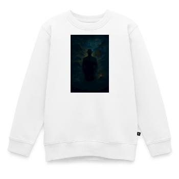 Des puzzles d’ombre dans le brouillard - Sweat Premium enfant bio - blanc - Devant - AI Model Kid Male (0cm)