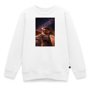 Explorateur de la Nuit Martienne - Sweat Premium enfant bio - blanc - Devant - AI Model Kid Male (0cm)