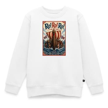Nous ramons pour la Norvège et nous gagnons - Sweat Premium enfant bio - blanc - Devant - AI Model Kid Male (0cm)