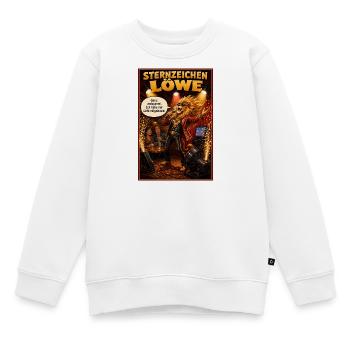 Sternzeichen Löwe - Humor mit großer Bühnenpräsenz - Kinder Premium Organic Sweatshirt - Weiß - Vorne - AI Model Kid Male (0cm)