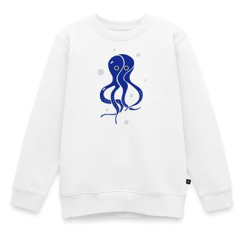 Le calmar - Sweat Premium enfant bio - blanc - Devant - AI Model Kid Male (0cm)