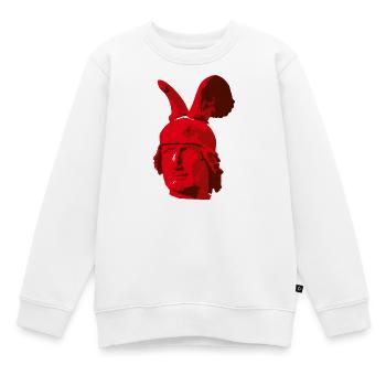 Tête du monument Hermann - Sweat Premium enfant bio - blanc - Devant - AI Model Kid Male (0cm)