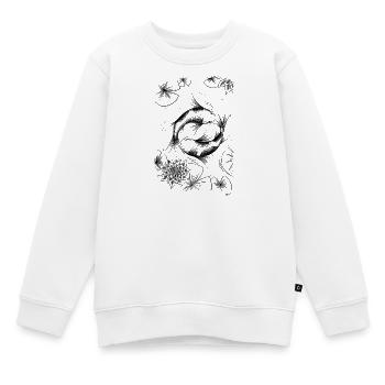 Kois im Teich - Kinder Premium Organic Sweatshirt - Weiß - Vorne - AI Model Kid Male (0cm)