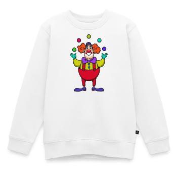 Carnaval carnaval clown - Sweat Premium enfant bio - blanc - Devant - AI Model Kid Male (0cm)
