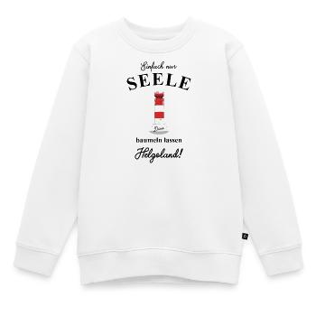 Seele baumeln lassen auf Helgoland / Düne - Kinder Premium Organic Sweatshirt - Weiß - Vorne - AI Model Kid Male (0cm)