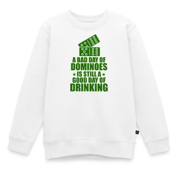Domino Design - Kinder Premium Organic Sweatshirt - Weiß - Vorne - AI Model Kid Male (0cm)