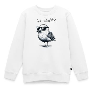 Is Watt Coole Möwe Urlaub Nordsee - Sweat Premium enfant bio - blanc - Devant - AI Model Kid Male (0cm)
