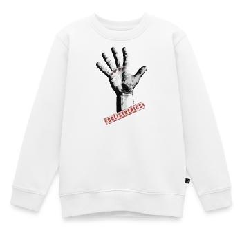 Calisthenics ist Kraft - Kinder Premium Organic Sweatshirt - Weiß - Vorne - AI Model Kid Male (0cm)