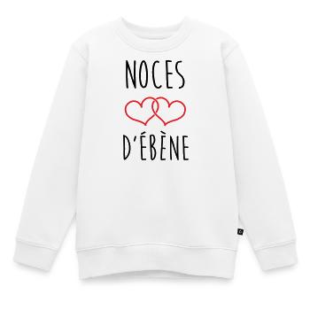 Ebony Wedding 78 Jahre Ehe - Kinder Premium Organic Sweatshirt - Weiß - Vorne - AI Model Kid Male (0cm)