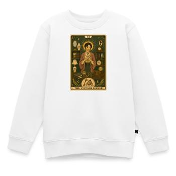Attrapeur vintage | Tarot des antiquités - Sweat Premium enfant bio - blanc - Devant - AI Model Kid Male (0cm)