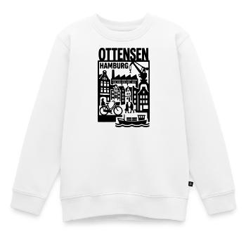 Hamburg Ottensen Retro  - Kinder Premium Organic Sweatshirt - Weiß - Vorne - AI Model Kid Male (0cm)
