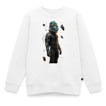 Indoor-Wald-Weltraumhelm - Kinder Premium Organic Sweatshirt - Weiß - Vorne - AI Model Kid Male (0cm)