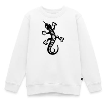 Lézard, lézard - Sweat Premium enfant bio - blanc - Devant - AI Model Kid Male (0cm)