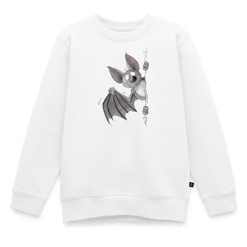 Lustige Fledermaus Cartoon Flughund - Kinder Premium Organic Sweatshirt - Weiß - Vorne - AI Model Kid Male (0cm)