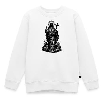 Mon Dieu - Sweat Premium enfant bio - blanc - Devant - AI Model Kid Male (0cm)