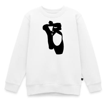 Ballet schuhe - Kinder Premium Organic Sweatshirt - Weiß - Vorne - AI Model Kid Male (0cm)