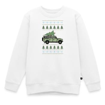 Verteidiger 110 - Baum - Kinder Premium Organic Sweatshirt - Weiß - Vorne - AI Model Kid Male (0cm)