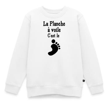 Windsurfen / Windsurfer / Windsurf / Windsurfing - Kinder Premium Organic Sweatshirt - Weiß - Vorne - AI Model Kid Male (0cm)
